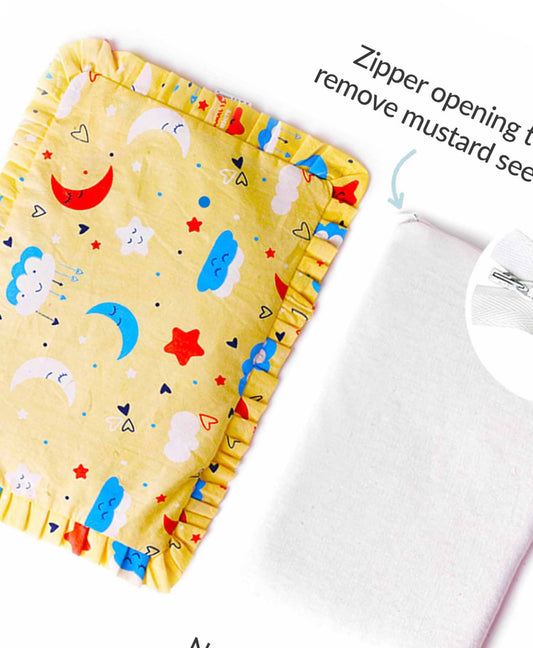 Mustard Seed Pillow for Newborn Sweet Dreams- Yellow