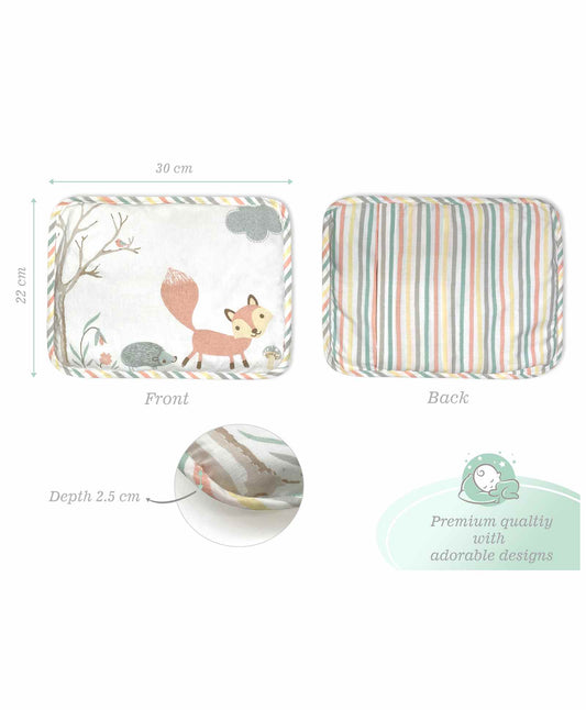 Head Shaping Mustard Seed Rai Pillow With Lavender Essentail Oil Bambi & Friends - White