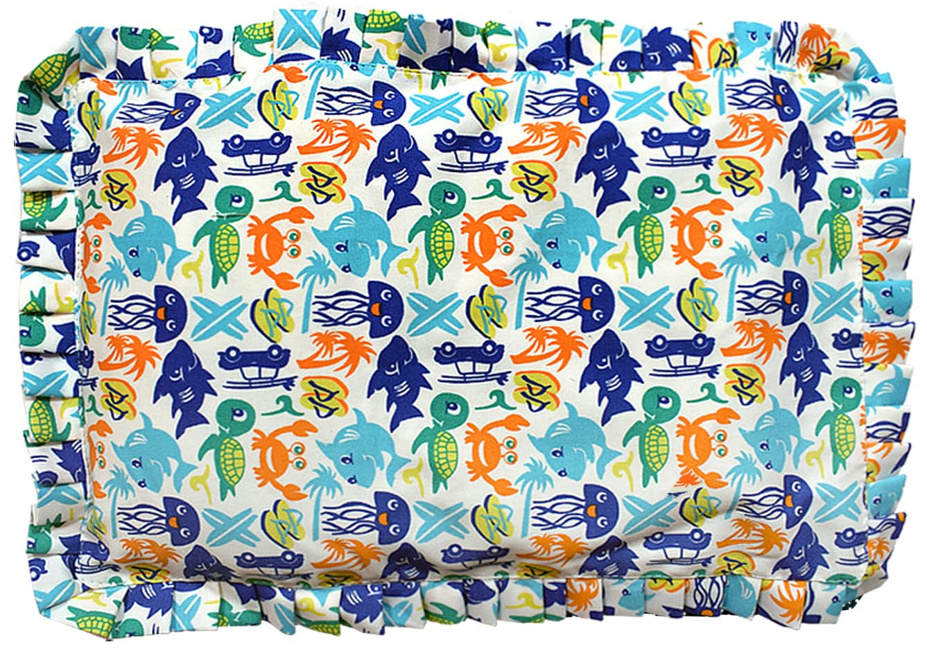 Mustard Seeds Pillow/Rai Pillow for Baby for 1-2 Years Blue