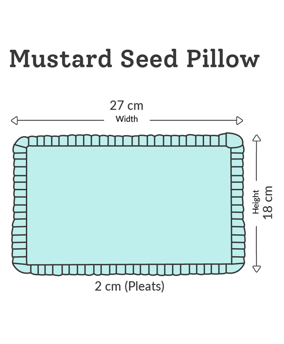 Mustard Seed Pillow for Newborn Sweet Dreams- Yellow