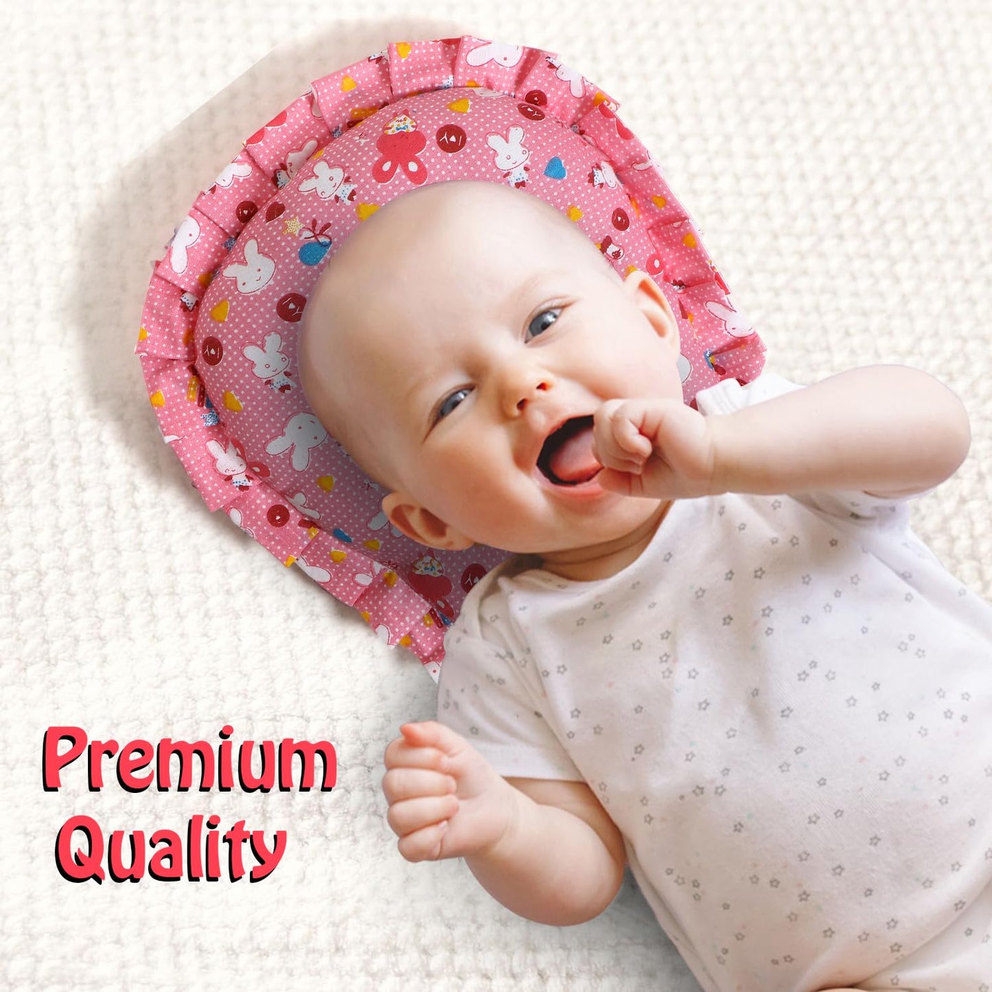 Pillow – Soft, and Comfortable for Babies – Ideal for Rest and Support, Mustard Seeds Pillow for New Born Baby 0-12Months (Seed)