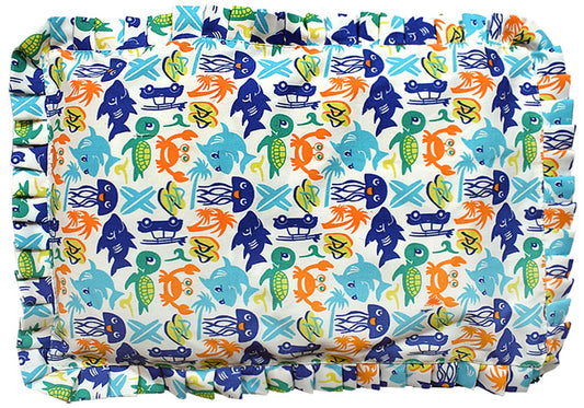 Mustard Seeds Pillow/Rai Pillow for Baby for 1-2 Years Blue